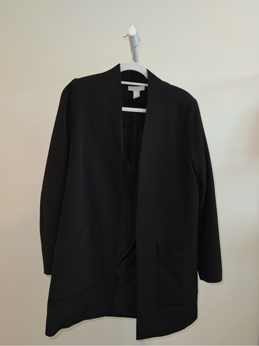 H&M Black Open-Front Women's Blazer- size 14